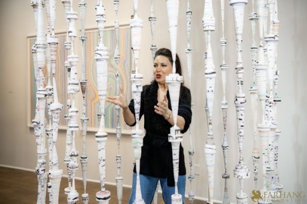 056 ART IRAN Falling Into Language Opening Celebration