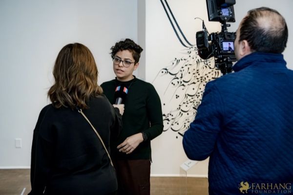 084 ART IRAN Falling Into Language Opening Celebration